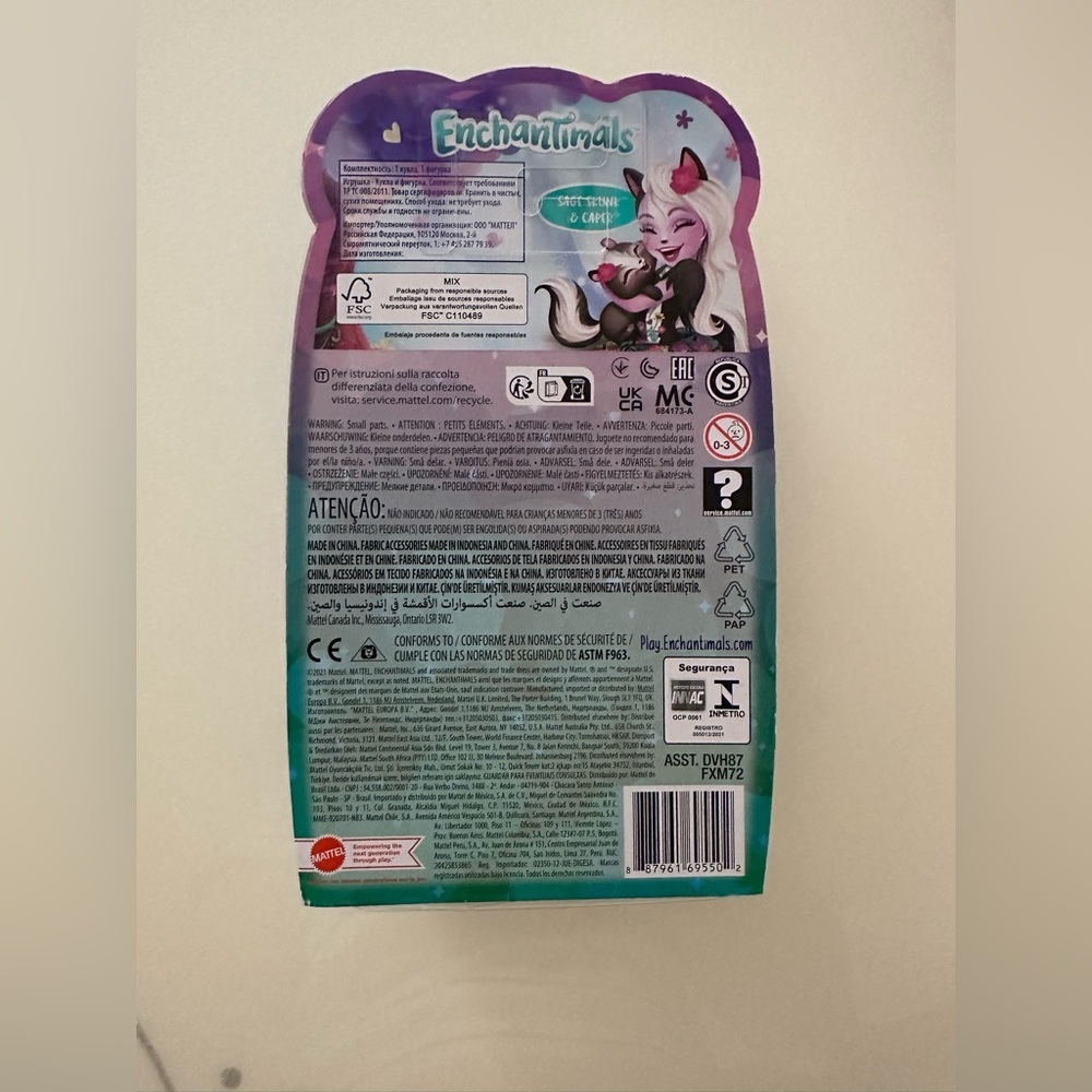 Nwt Enchantimals Sage Skunk & Caper Doll - Picture 2 of 3